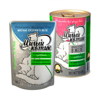 Милый котик Кролик с печенью в желе 415 г.