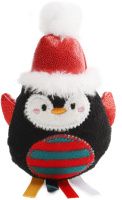 Игрушка мягкая для кошек "Пингвин с ленточками", 90/115мм GiGwi X-mas TALES