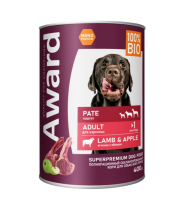 Консервы AWARD для взрослых собак паштет из ягненка с яблоком 400г