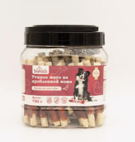 BIOHAUS Лакомство для собак Утиное мясо на дробленной коже 750 г ПОШТУЧНО