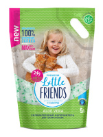Наполнитель Little Friends силикагелевый Aloe Vera (5л) Наполнитель Little Friends силикагелевый Aloe Vera (5л)