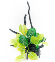 Коряга с растениями 23*17*15см DECOR 210