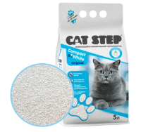 Cat Step Наполнитель комкующийся минеральный для кошачьего туалета Compact White Original 5 л