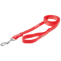 Поводок с карабином V.I.Pet красный Пет-лайн (25мм * 5м)
