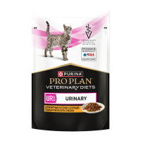 ПРОПЛАН VETERINARY DIETS UR ST/OX Urinary при болезнях нижних отделов мочевыводящих путей,с курицей, 85 г пауч
