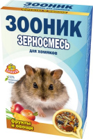 Зооник корм 400гр для хомяков фрукты/овощи