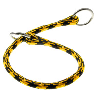 Ошейник-удавка с 2-я кольцами круглый "Арлекин" красно-желтый (8 мм*30 см (красно-жёлтый) 76-1019)