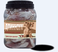 Грин Кьюзин Лакомство для собак ДЛИННОУХ, Сушеные уши кролика с крольчатиной, ПОШТУЧНО [уценка]