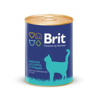 Brit Premium Консервы для кастрированных кошек, мясное ассорти с птицей, 340 г