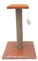Дружок ДРУЖОК 028 Когтеточка-столб для кошек, на платформе с полкой [средняя]