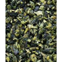 Натуральный малахитово-серый грунт "Змеевик" 1кг Медоса (2,0-5,0 мм)