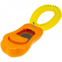 Кликкер 3х-тоновый в форме лапки с браслетом 01016 Пет лайн