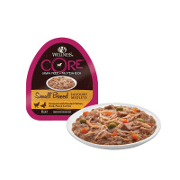 CORE консервы д/с мелких пород из курицы с уткой, горошком и морковью 85 г