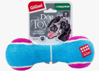 Игрушка для собак Гантель средняя с пищалкой 18см, серия CATCH & FETCH