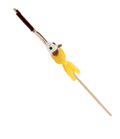 Игрушка-дразнилка для кошек из натуральных материалов "Мышка полосатая", 70/400мм, серия NATURAL, Triol