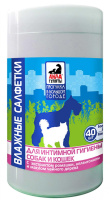 Айда гулять Салфетки влажные д/собак и кошек для интимной гигиены 40шт