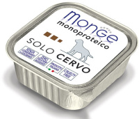 Monge Dog Monoproteico Solo консервы для собак паштет из оленины, 150 г.