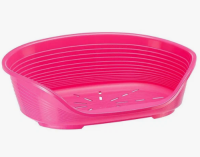 Лежак для собак SIESTA DELUXE 2, пластиковый, розовый