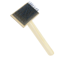 Зооник Пуходерка деревянная "Кирпич" большая, с каплей, 55*85