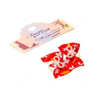 Бантик "Бабочка" [пара],3,5 см * 2,5 см "Ностальжи" 18206