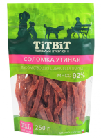 TiTBiT Соломка утиная для собак всех пород 250 г. - XXL выгодная упаковка