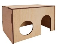 Ашера Дом для грызунов №3 квадратный большой, 25*17*15