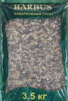 BARBUS Грунт для аквариума "Феодосия №0", натуральный, галька, 1-3 мм, 3,5 кг