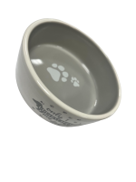 Миска Mr.Kranch для собак Лапки [300 мл серая] (300 мл серая)