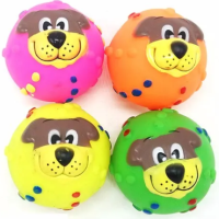 Игрушка для собак Морда собаки из винила Чистый котик 7 см SC-001