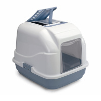 IMAC EASY CAT Закрытый туалет для кошек, синий, 50х40х40 см.