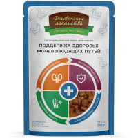 Деревенские лакомства д/к 85гр профилактика с мясом птицы