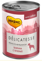 Мнямс консервы для собак всех пород "Фегато по-венециански" телятина с печенью 400 г NEW [уценка]