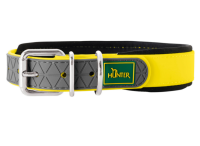 Hunter ошейник для собак Convenience Comfort 55 [42-50 см] / 2,5 см биотановый мягкая горловина желтый неон [33005]