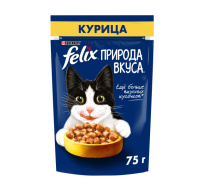 Феликс 75г для кошекк пауч Природа Вкуса Курица