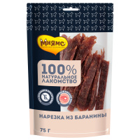 Мнямс Лакомство для собак Нарезка из баранины 75г