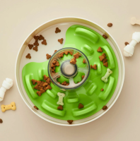 Интерактивная система кормления СПИН - НЛО Лабиринт, зеленая / PetDreamHouse SPIN Interactive Feeder UFO Maze Green Tricky, 700 г