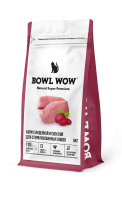 BOWL WOW сухой корм для стерилизованных кошек с индейкой и свеклой [уценка] (8кг)