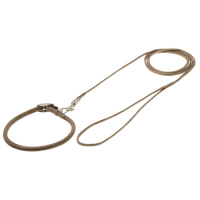 Ошейник[21-24 см] + поводок1,2м, оливковый