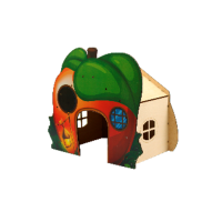 GoSi Сказочный Домик для грызуна "ЯБЛОЧКО" размер L