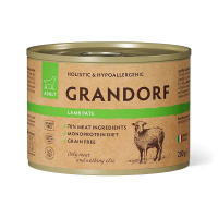 GRANDORF Консервы для собак Паштет из ягненка 200 г