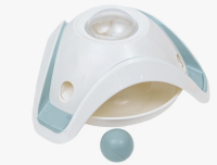 Интерактивная миска-игрушка “Мельница” для кошек, медленное поедание, ZooOne, [СВЕТЛО-СИНЯЯ]