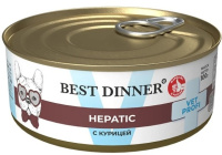 Best Dinner Vet Profy Hepatic корм для собак при заболеваниях печени с курицей 100 гр консервы