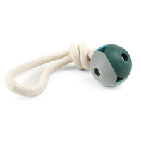 Игрушка для собак из резины "Мяч с веревкой", d75/350мм, Triol