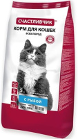 Счастливчик Корм для кошек С рыбой
