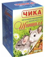 Витаминизированная зерносмесь Чика для шиншилл , 800 г