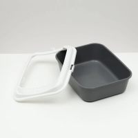 Туалет д/кошек "Сима" с бортом FIX [серый]