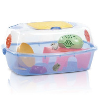 IMAC Клетка для грызунов YO-YO PLUS, прозрачный синий, 54*39*27 см.