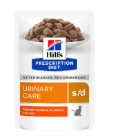 Hills 607296 Диета пауч д/кошек S/D Курица 85г