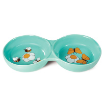 Триол Миска керамическая двойная "Лето", 2*0,2л