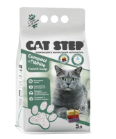 Кет Степ комкующийся минеральный Compact White French Soap, 5 л